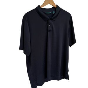 Perry Ellis Men's XL Polo Shirt Dark Blue Moisture-Wicking Golf Casual‎